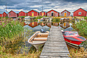 Fishing houses on the Archipelago Sea, UNESCO World Heritage Site, west coast of Finland