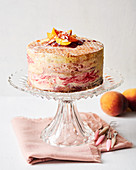 Peach Melba cake