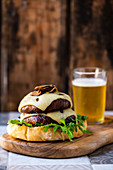 Truffle and emmental burger