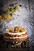 Herbstlicher Physalis-Kuchen