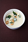 Celery soup with sage and Roquefort