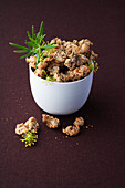 Hazelnut and fennel crunch with rosemary
