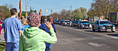 Parade for healthcare workers, Detroit, Michigan, USA