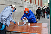Feeding the homeless during Covid-19 outbreak