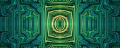 Symmetrical fractal abstract illustration