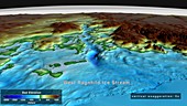 Seabed topography, West Ragnhild Ice Stream, Antarctica