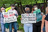 Rally against police brutality, Detroit, USA