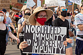 Rally against police brutality, Detroit, USA