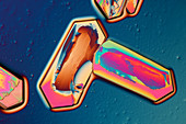 Copper chloride, polarised light micrograph