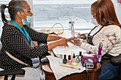 Nail salon during Covid-19 outbreak