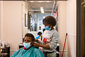 Hair salon during Covid-19 outbreak