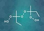 Methyl ethyl ketone peroxide explosive molecule