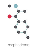 Mephedrone molecule, illustration