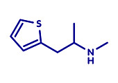 Methiopropamine recreational drug, illustration