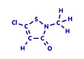 Methylchloroisothiazolinone preservative molecule