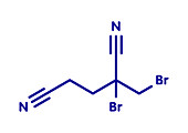 Methyldibromo glutaronitrile preservative molecule