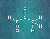 Methylglyoxal molecule, illustration