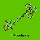 Mitoquinone molecule, illustration