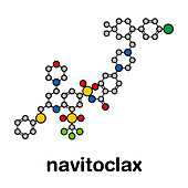 Navitoclax drug molecule, illustration