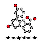 Phenolphthalein indicator molecule, illustration