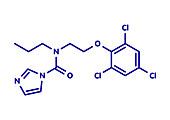 Prochloraz fungicide molecule, illustration