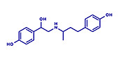 Ractopamine feed additive molecule, illustration