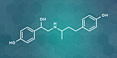 Ractopamine feed additive molecule, illustration