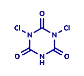 Troclosene molecule, illustration