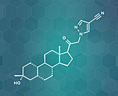 Zuranolone drug molecule, illustration