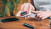 Diabetes blood sugar test at home