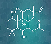 Forskolin molecule, illustration