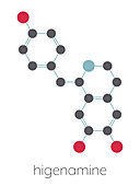 Higenamine herbal molecule, illustration