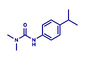Isoproturon herbicide molecule, illustration