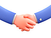 Shaking hands, illustration