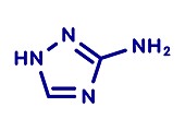 Amitrol herbicide molecule, illustration