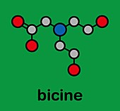 Bicine buffering agent molecule, illustration