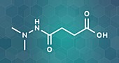 Daminozide plant growth regulator molecule, illustration