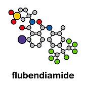 Flubendiamide insecticide molecule, illustration