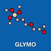 GLYMO organosilane molecule, illustration