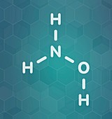 Hydroxylamine molecule, illustration