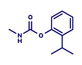 Isoprocarb insecticide molecule, illustration