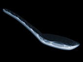 Chinese porcelain soup spoon, X-ray