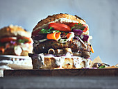 Vegetarischer Falafel-Burger