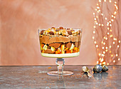 Christmas chocolate orange-tini trifle