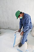 Salt packaging factory, Afghanistan