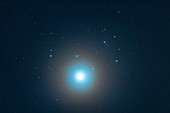 Venus and Pleiades star cluster