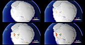 Antarctic land ice winter fluctuations, 1993-2017