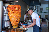 Kebab stall, Oaxaca, Mexico