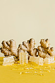 Ginger and honeycomb sculpture
