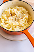 Mashed potatoes with grated nutmeg